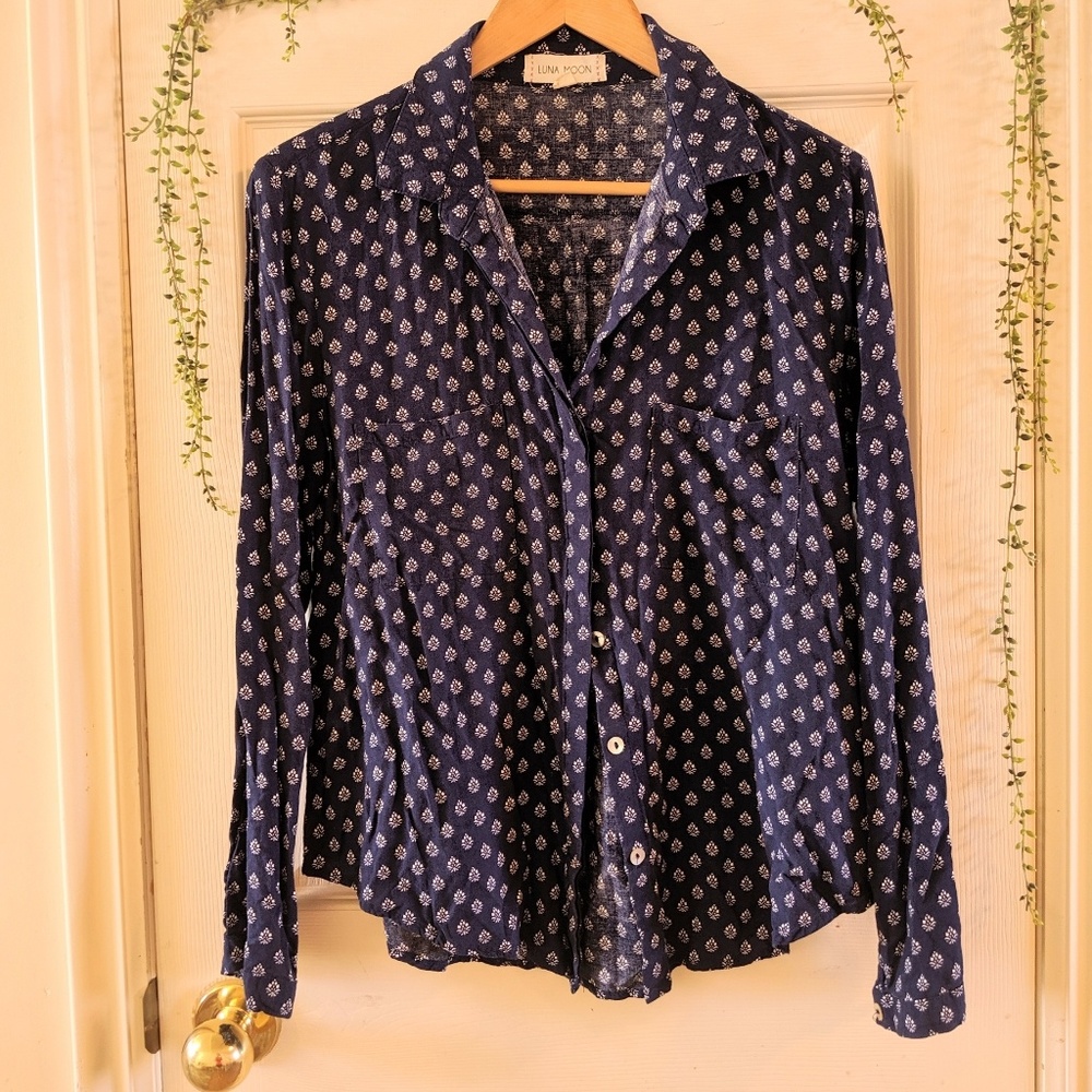 Anthropologie Luna Moon blouse